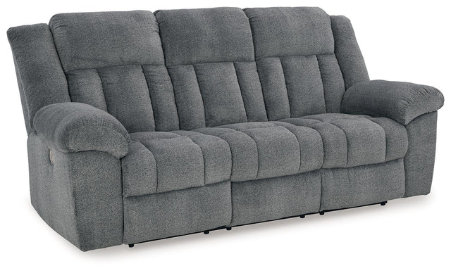 Ashley Tip-Off PWR REC Sofa with ADJ Headrest - Slate