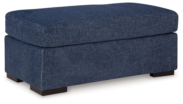 Ashley Evansley Ottoman - Navy