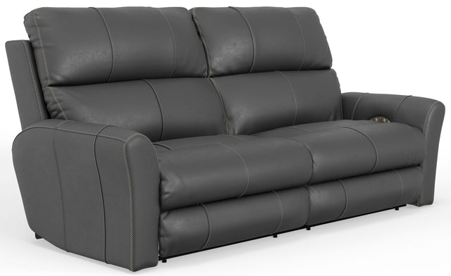 Catnapper Fredda - Italian Leather Match Power Zero Gravity Reclining Sofa with Power Adjustable Headrest - Anthracite