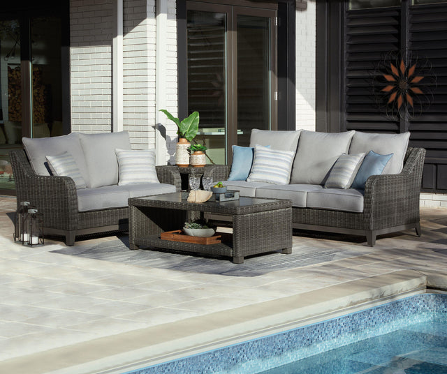 Ashley Elite Park - Gray - 4 Pc. - Lounge Set