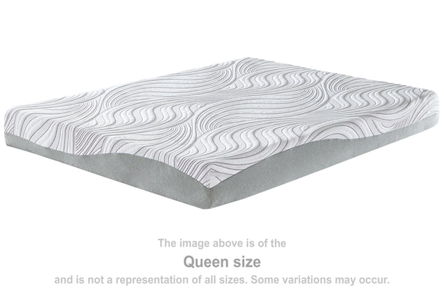 Ashley 8 Inch Memory Foam King Mattress - White