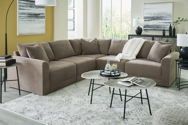 Ashley Raeanna - Storm - Corner Chairs 5 Pc Sectional