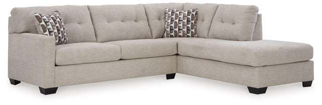 Ashley Mahoney - Pebble - 2-Piece Sleeper Sectional With Raf Corner Chaise