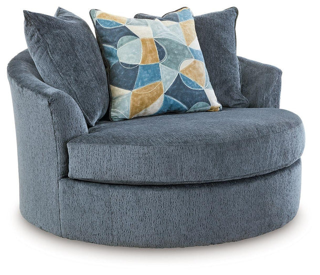 Ashley Maxon Place Oversized Swivel Accent Chair - Navy