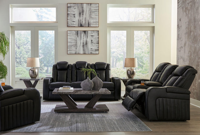 Ashley Caveman Den - Midnight - 3 Pc. - Power Reclining Sofa, Power Reclining Loveseat, Power Recliner