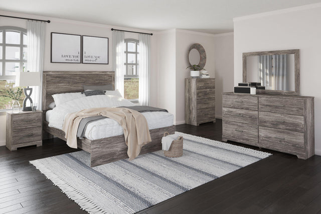 Ashley Ralinksi - Gray - 4 Pc. - Dresser, Mirror, Queen Panel Bed