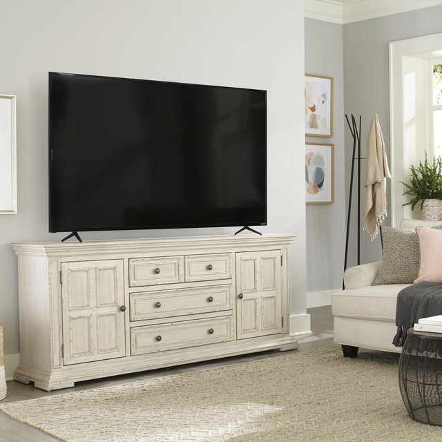 Liberty Furniture Big Valley - 76" TV Console - White