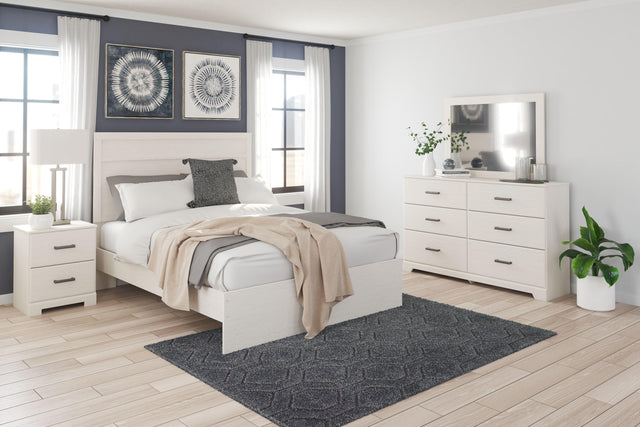 Ashley Stelsie - White - 4 Pc. - Dresser, Mirror, King Panel Bed