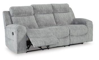 Ashley Buntington Reclining Sofa - Pewter