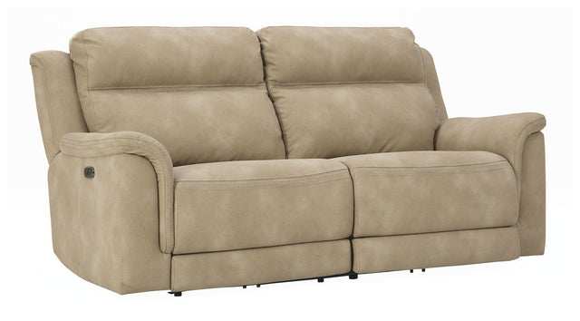 Ashley Next-Gen DuraPella 2 Seat PWR REC Sofa ADJ HDREST - Sand