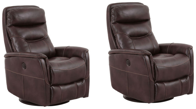 Parker House Gemini - Power Swivel Glider Recliner (Set of 2) - Truffle