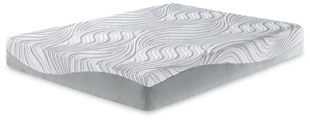 Ashley 10 Inch Memory Foam King Mattress - White