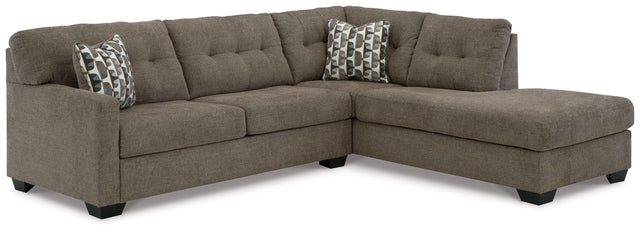 Ashley Mahoney - Chocolate - 2-Piece Sectional With Raf Corner Chaise