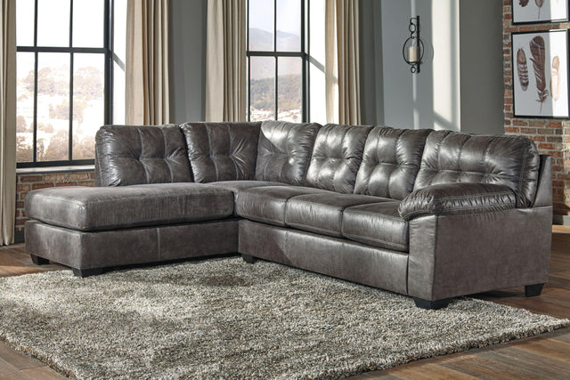 Ashley Fallston - Slate - Left Arm Facing Chaise 2 Pc Sectional