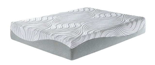 Ashley 12 Inch Memory Foam Queen Mattress - White