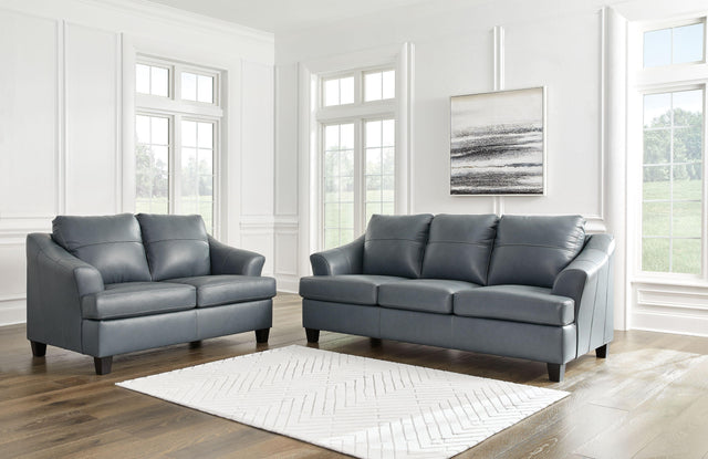 Ashley Genoa - Steel - 2 Pc. - Sofa, Loveseat