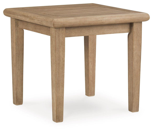 Ashley Carter Hall Square End Table - Beige