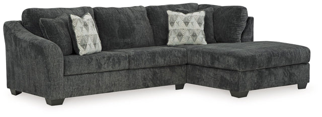 Ashley Biddeford - Ebony - 2-Piece Sectional With Raf Corner Chaise