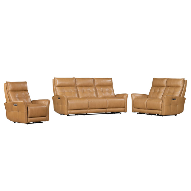 Parker House Gershwin - Power Reclining Sofa Loveseat And Recliner - Lucca Butterscotch