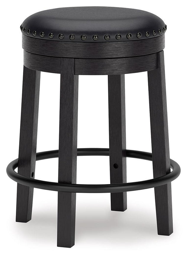 Ashley Valebeck UPH Swivel Stool (1/CN) - Black