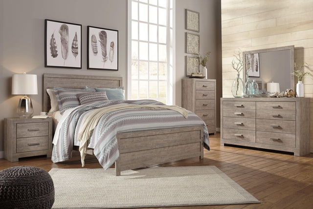 Ashley Culverbach - Gray - 7 Pc. - Dresser, Mirror, Chest, King Panel Bed, 2 Nightstands