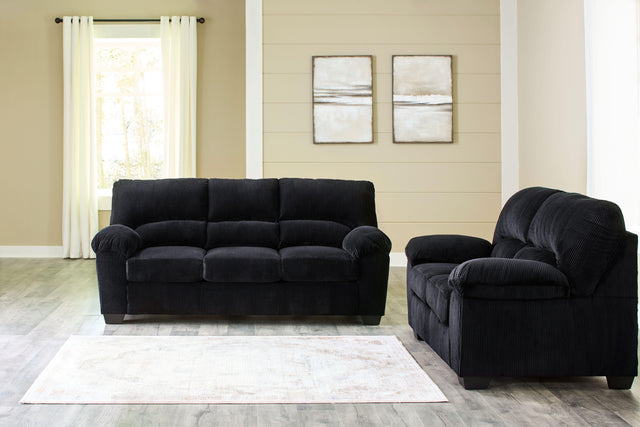 Ashley Simplejoy - Onyx - 2 Pc. - Sofa, Loveseat