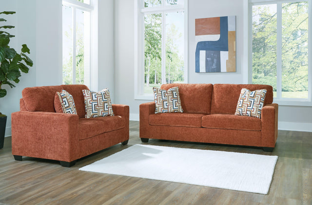 Ashley Aviemore - Spice - 2 Pc. - Sofa, Loveseat