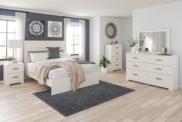 Ashley Stelsie - White - 5 Pc. - Dresser, Mirror, Chest, King Panel Bed