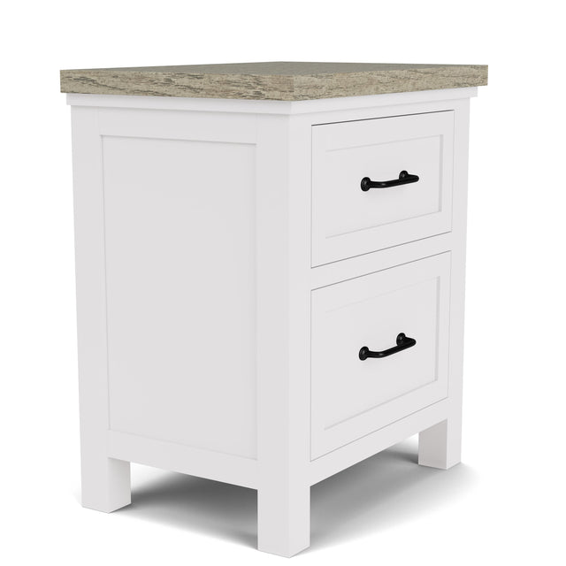 Riverside Furniture Cora - Two Drawer Nightstand - White