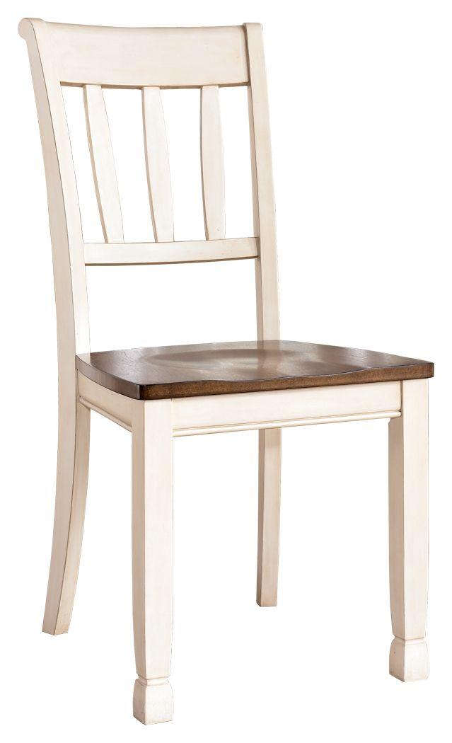 Ashley Whitesburg Dining Room Side Chair (2/CN) - Brown/Cottage White