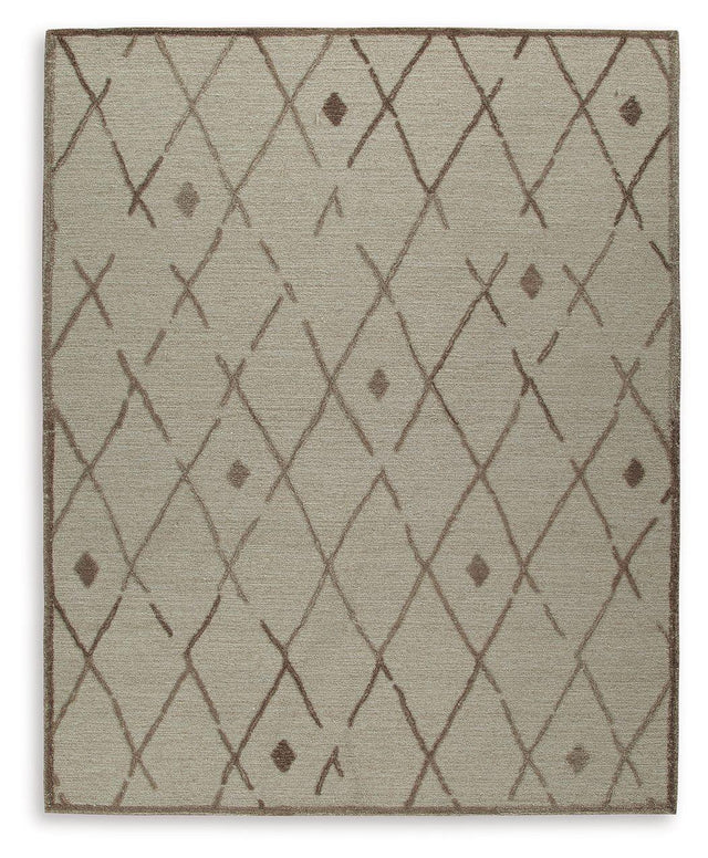 Ashley Guyford Large Rug - Beige/Brown