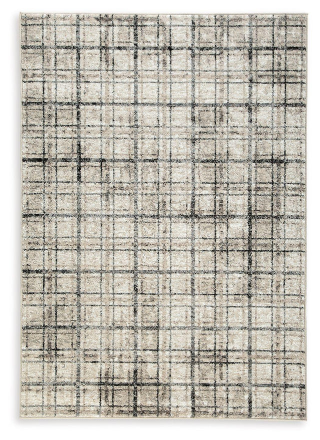 Ashley Azmerilla Medium Rug - Cream/Brown/Gray