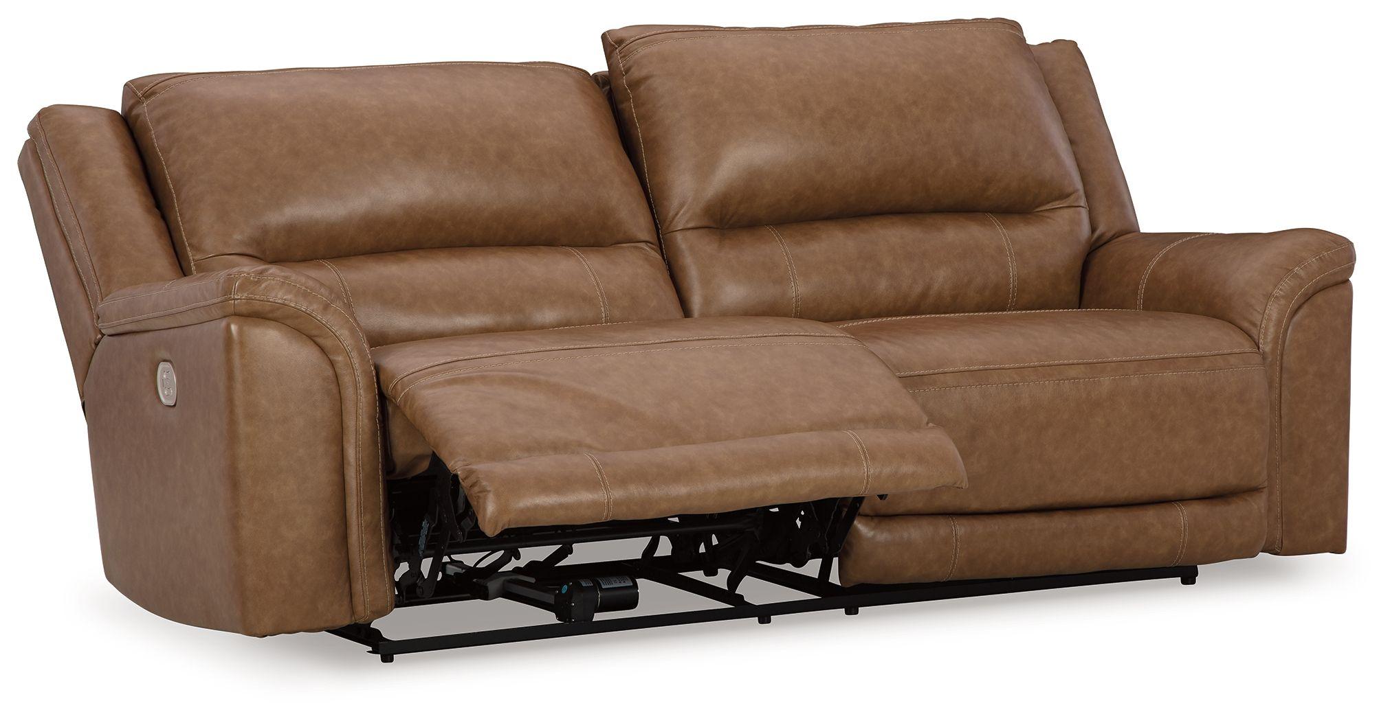 Ashley Trasimeno Caramel 3 Pc. Power Reclining Sofa Power Recli Big Barn Home Center