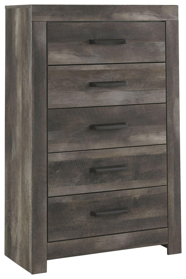 Ashley Wynnlow Five Drawer Chest - Gray