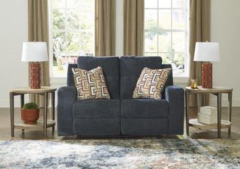 Ashley Danum Reclining Loveseat - Ink