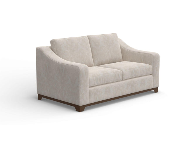 International Furniture Direct Natural Parota - Loveseat - Marble