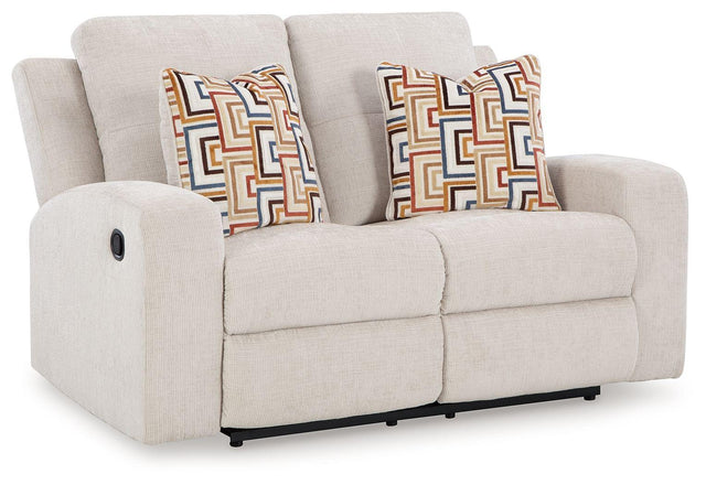 Ashley Danum Reclining Loveseat - Stone