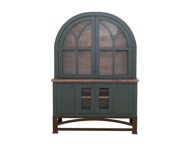 International Furniture Direct Obsidian - Hutch - Green / Brown