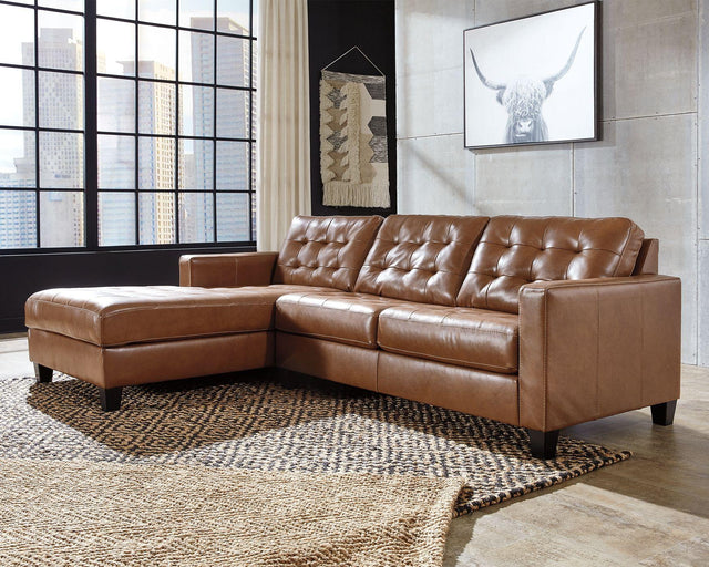 Ashley Baskove - Auburn - Left Arm Facing Corner Chaise 2 Pc Sectional