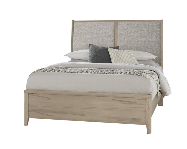 Vaughan-Bassett Woodbridge - Queen Upholstered Bed With Grey Fabric - Shadow Grey