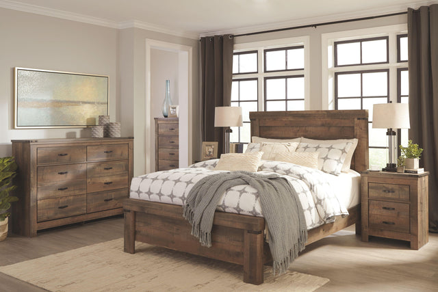 Ashley Trinell - Brown - 5 Pc. - Dresser, Chest, King Panel Bed