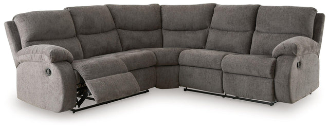 Ashley Museum - Pewter - 2-Piece Reclining Sectional With Raf Reclining Loveseat