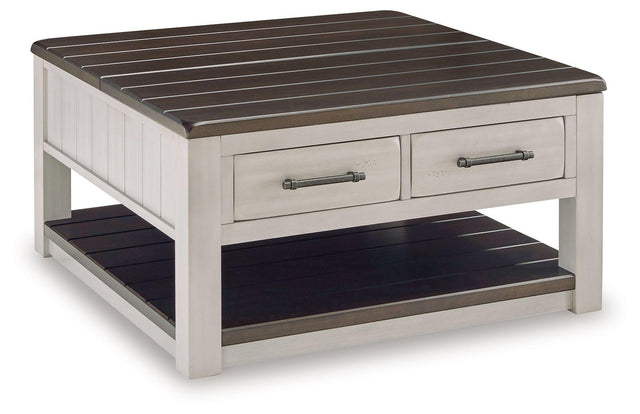 Ashley Darborn Lift Top Cocktail Table - Gray/Brown