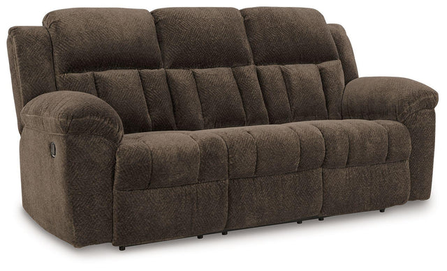 Ashley Frohn Reclining Sofa - Chocolate