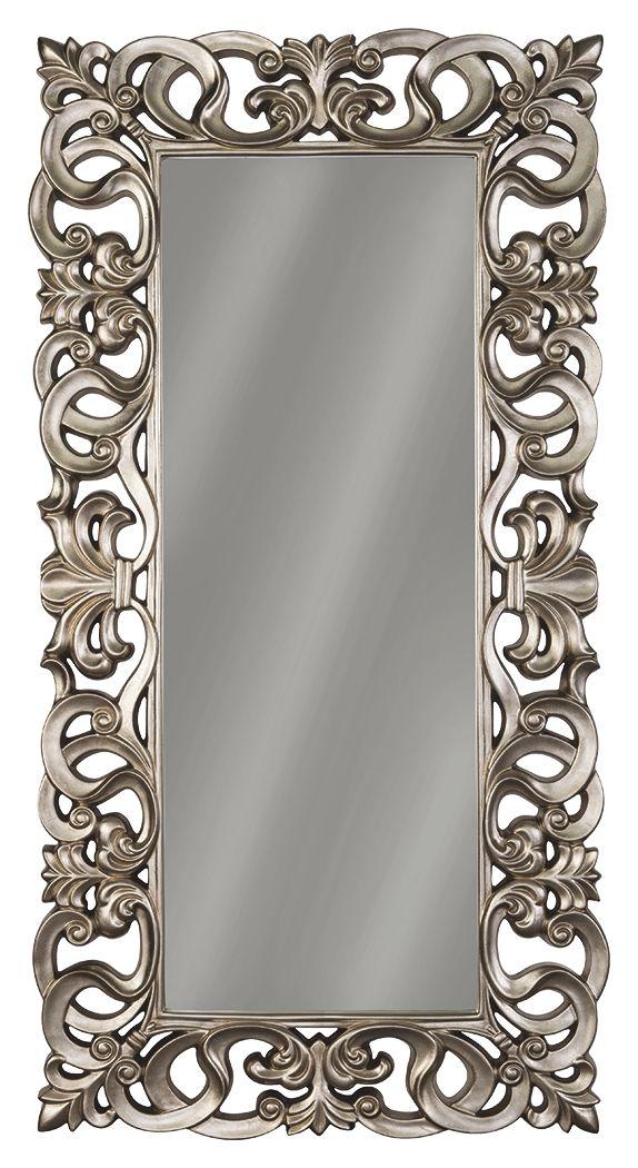 Ashley Lucia Floor Mirror - Antique Silver Finish