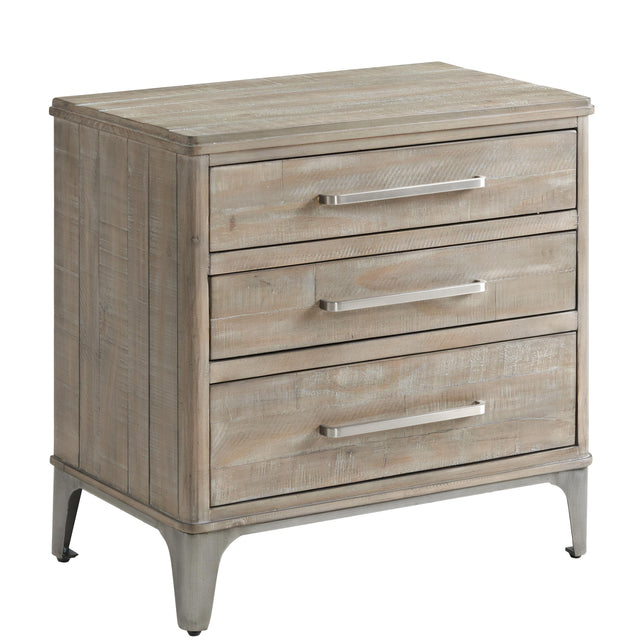 Riverside Furniture Intrigue - Three Drawer Nightstand - Light Brown