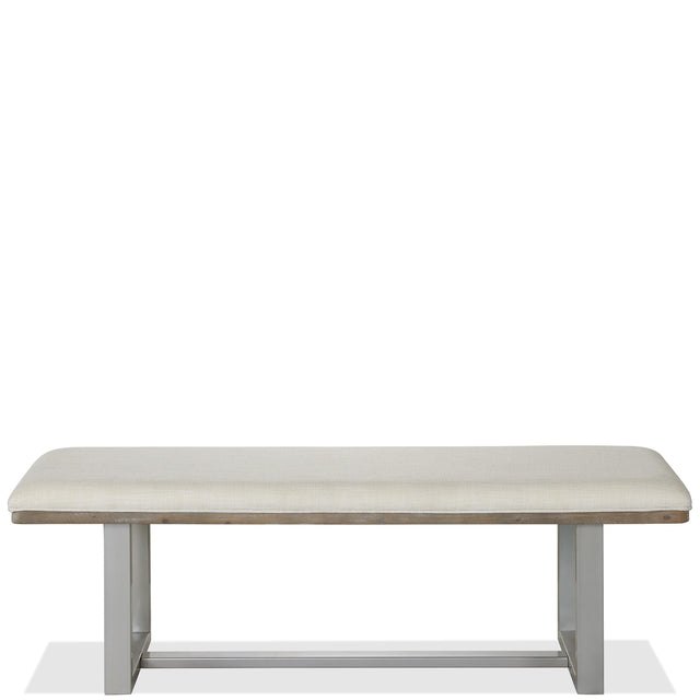 Riverside Furniture Intrigue - Upholstered Dining Bench - Hazelwood