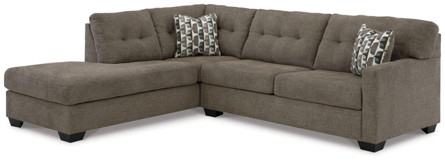 Ashley Mahoney - Chocolate - 2-Piece Sectional With Laf Corner Chaise