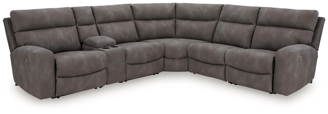 Ashley Next-gen Durapella - Slate - 6-Piece Power Reclining Sectional