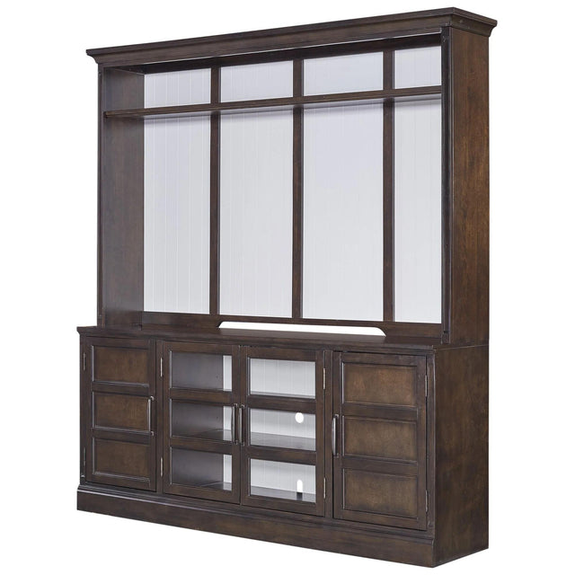 Parker House Shoreham - 76 In. TV Console With Hutch - Medium Roast